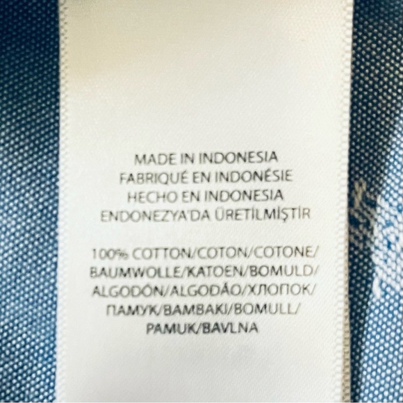 Ralph Lauren casual dress school baby bue Shirt 6 button down pony print cotton - Picture 10 of 11